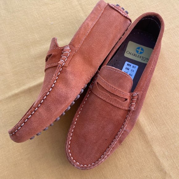 SOLD Charleston Shoe Company Men's Leather Moccasins NWOT - Picture 7 of 12